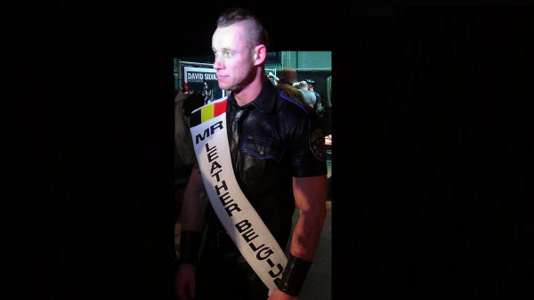 Ives is Mr. Leather Belgium 2015