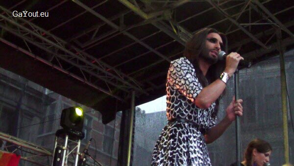 Conchita Wurst at Antwerp Pride 2014